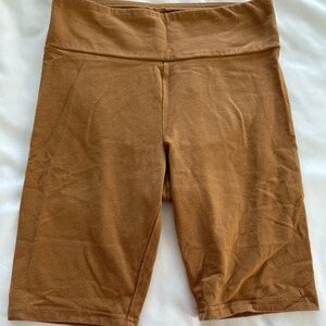 Wild Fable High Waisted Seamless Bike Shorts Brown Women's Small